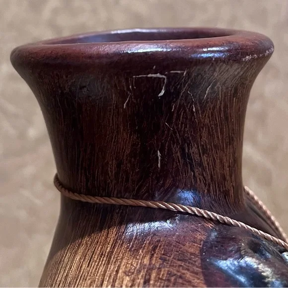 Artisan Brown Wood Decor - Picture 6 of 8